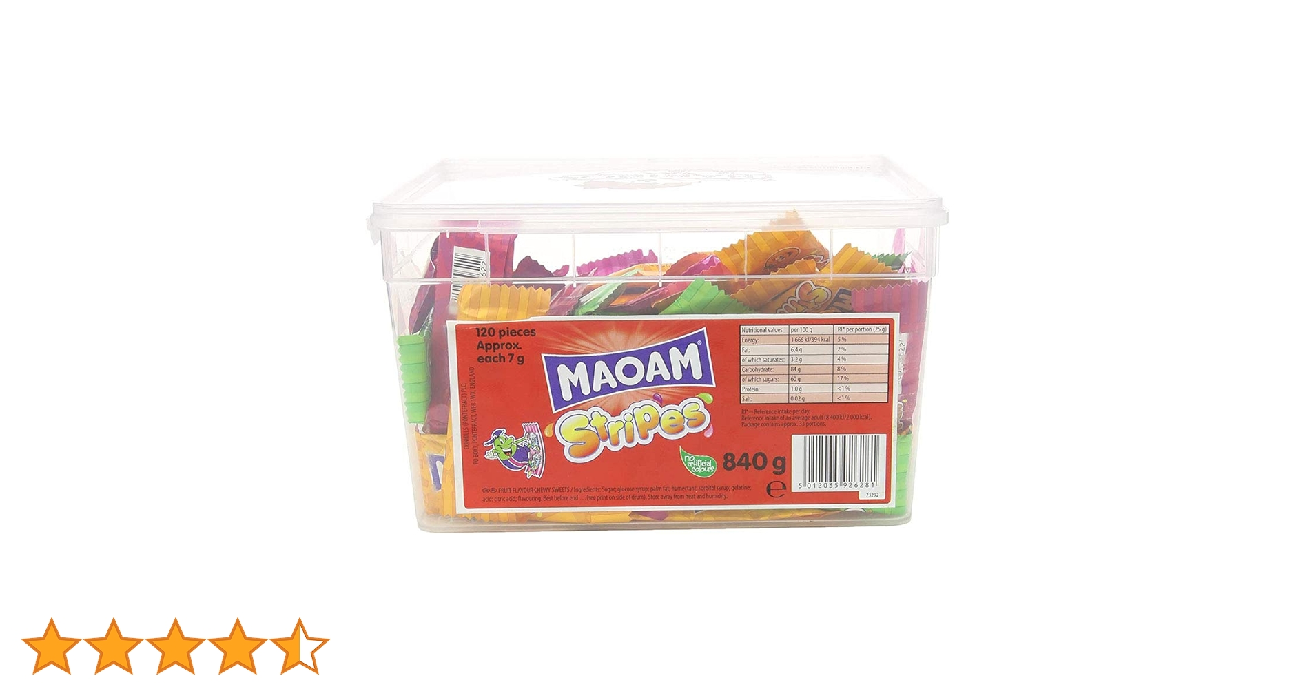 Amazon.co.jp: MAOAM Stripes Fruit Flavour Chew : 食品・飲料・お酒